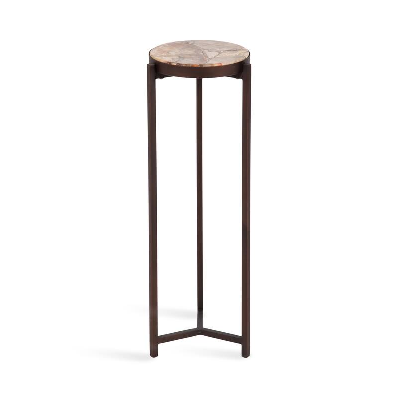 Kate and Laurel Aguilar Glam Drink Table - 9x9x23