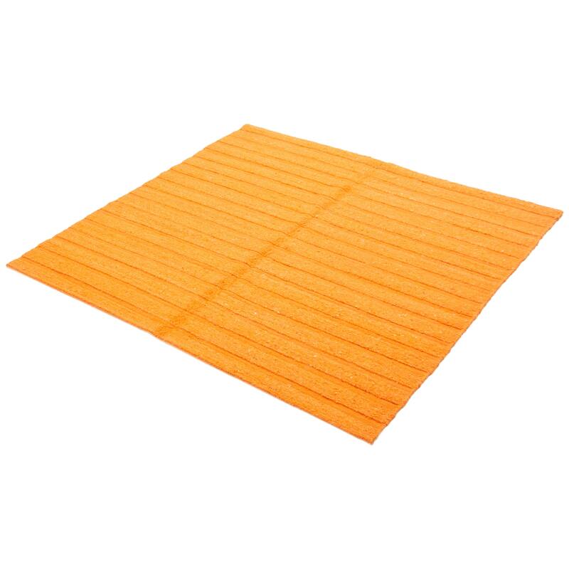 ECARPETGALLERY Flat-Weave Natural Burnt Orange Wool Tapestry Kilim - 6'3 x 6'10