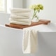 preview thumbnail 94 of 197, Linery & Co. Cotton Diamond Waffle Texture Bath Towels Hand Towel (Pack of 6) - Ivory