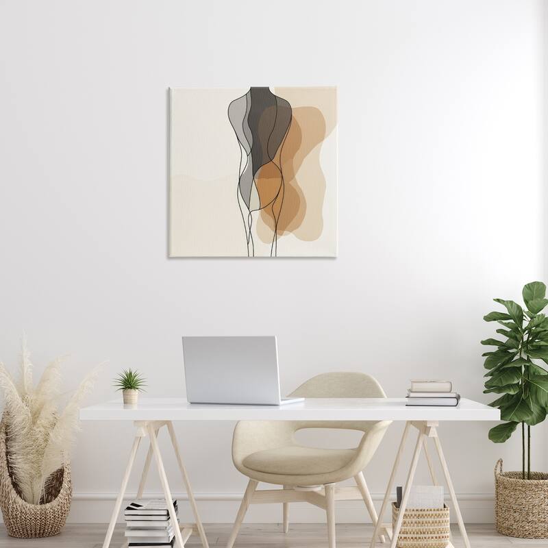 Stupell Earthy Neutrals Pattern Canvas Wall Art Design By LSR Creative Studio