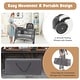 preview thumbnail 18 of 19, 5-in-1 Portable Baby Playard with Cradle and Storage Basket - 43.5"L x 31"Wx 31"H