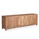 preview thumbnail 6 of 4, Sparrow Solid Wood Media Console - Brown - 76" x 16"