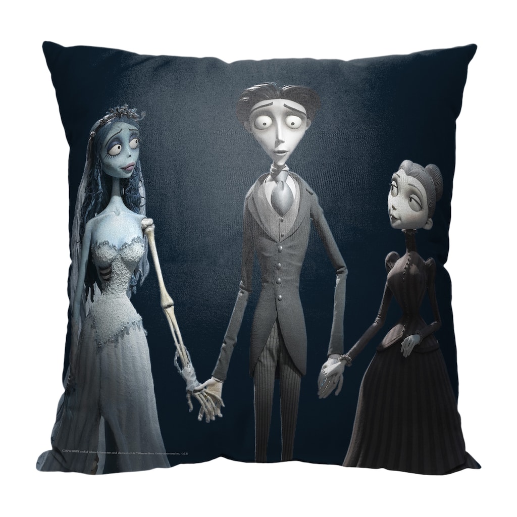 Warner Brothers Corpse Bride Victor Has Two Hands 18 Inch Throw Pillow