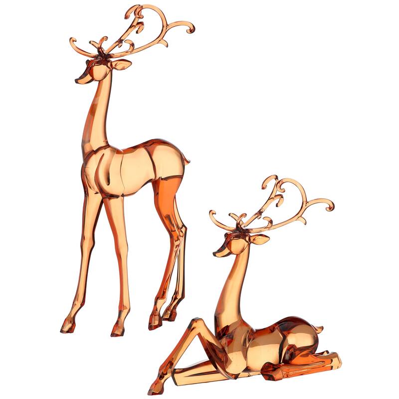13-18" Acrylic Deer Set of 2
