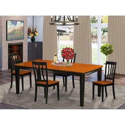 Kitchen Dinette Set 8 Seats - Rectangular Table with Chairs - Modern Design