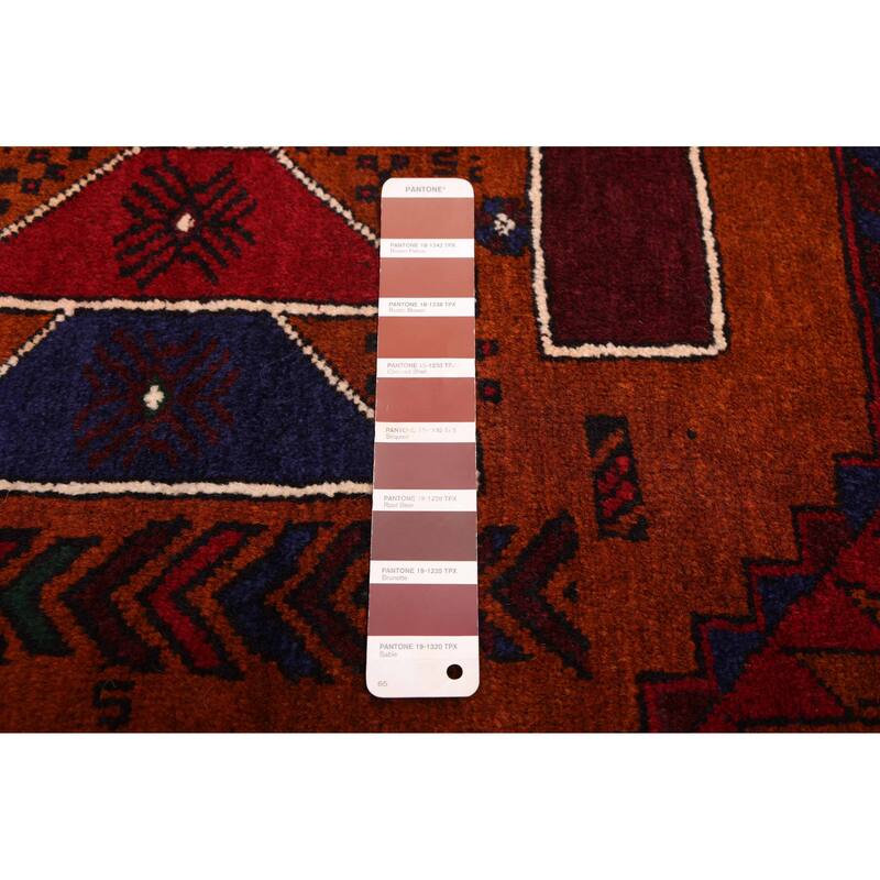ECARPETGALLERY Hand-knotted Teimani Rust Wool Rug - 3'10 x 6'6