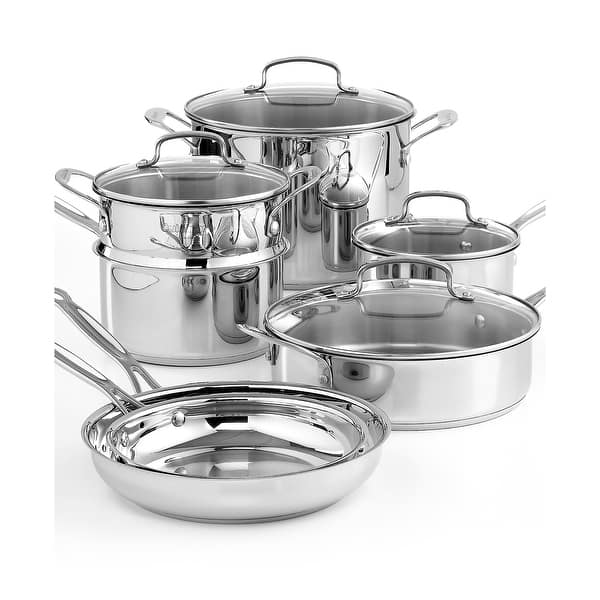 Cuisinart 77-11G Chef's Classic Stainless 11-Piece Cookware Set - On Sale -  Bed Bath & Beyond - 22533635
