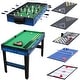 preview thumbnail 1 of 22, 10-in-1 Multi-Game Table - Billiards, Foosball, Hockey, Ping Pong Blue