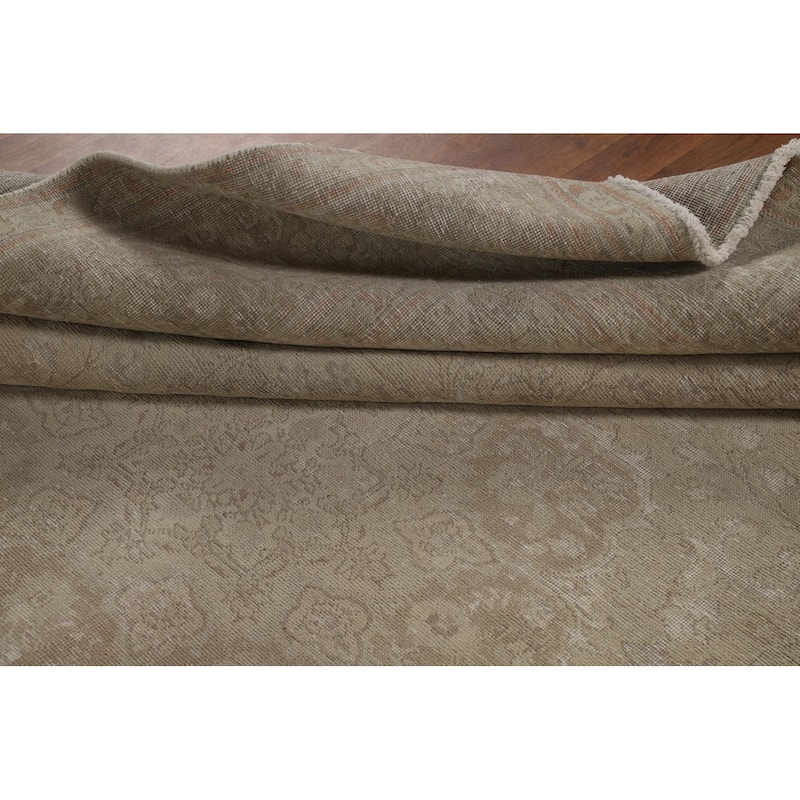 Tabriz Persian Area Rug Handmade Vintage Wool Carpet - 8'3"x 10'4"