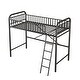 preview thumbnail 8 of 6, Metal Loft Bed with Innovative Space Saving Design (Twin Size)