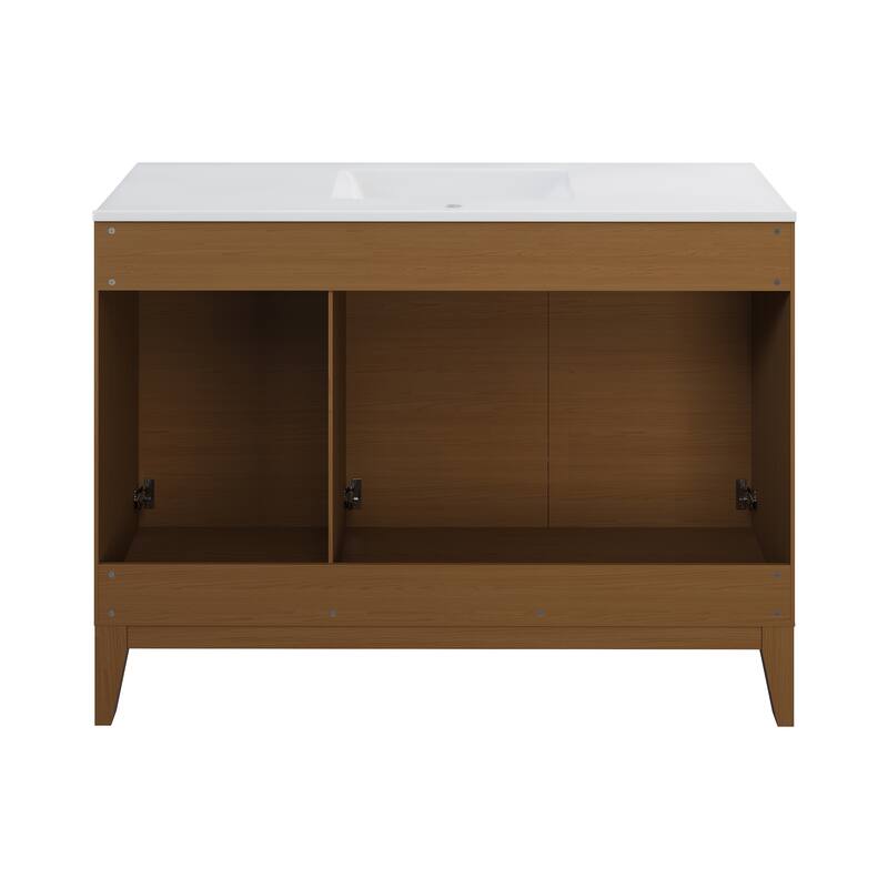Cascade 48'' Bathroom Vanity In Walnut