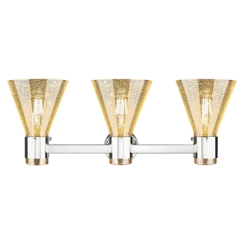 Innovations Lighting Downtown Urban - Lawton Cone - 3 Light 24" Wall-Mounted Bath Vanity Light