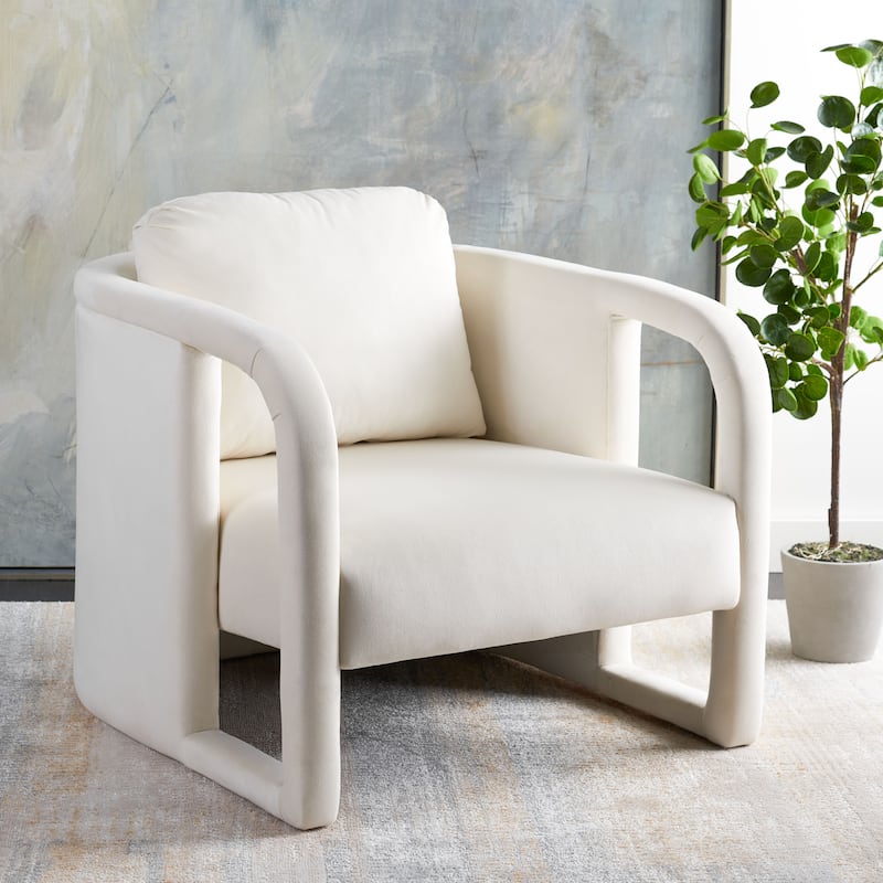SAFAVIEH Leonie Accent Chair - 29" W x 31" D x 25" H - 29"W x 31"D x 25"H