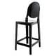 preview thumbnail 16 of 24, Clear 30" Seat Height Barstool Modern Plastic Side Bar Counter Stool - Accent Lounge No Arms Armless Black
