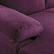Velvet Upholstered L-Shape Sectional Sofa