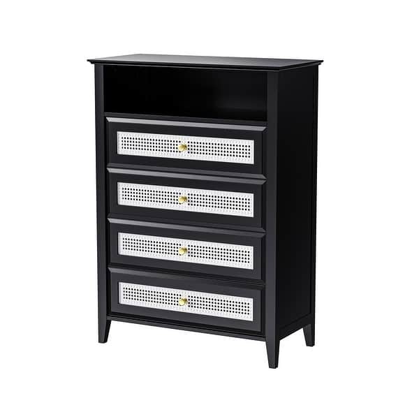 4 Drawer Dresser with Gold Metal Handles, Vintage Design Cabinet , White - Bed Bath & Beyond - 37919476 4 Drawer Dresser with Gold Metal Handles, Vintage Design Cabinet , White - Bed Bath & Beyond - 37919476