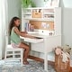 preview thumbnail 1 of 3, Madison Desk Hutch and Chair Set White