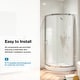 preview thumbnail 4 of 14, OVE Decors Breeze 32 in. Corner Shower Sliding Door with Base and Clear in Chrome