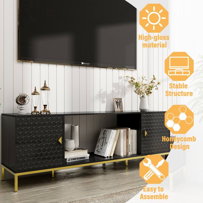 70" MDF TV Stand With Storage
