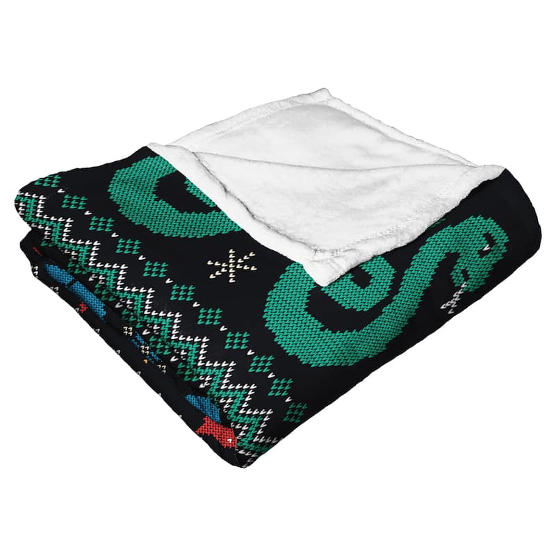 Warner Brothers Harry Potter Houses Sweater Silk Touch Throw Blanket