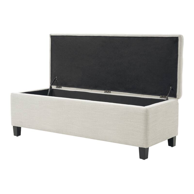 Upholstered Storage Ottoman Bench for Bedroom, Entryway & Foot Rest