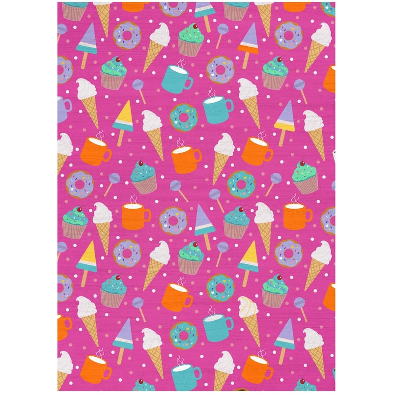 HomeRoots Juvenile/Youth Casual Rectangle Area Rug