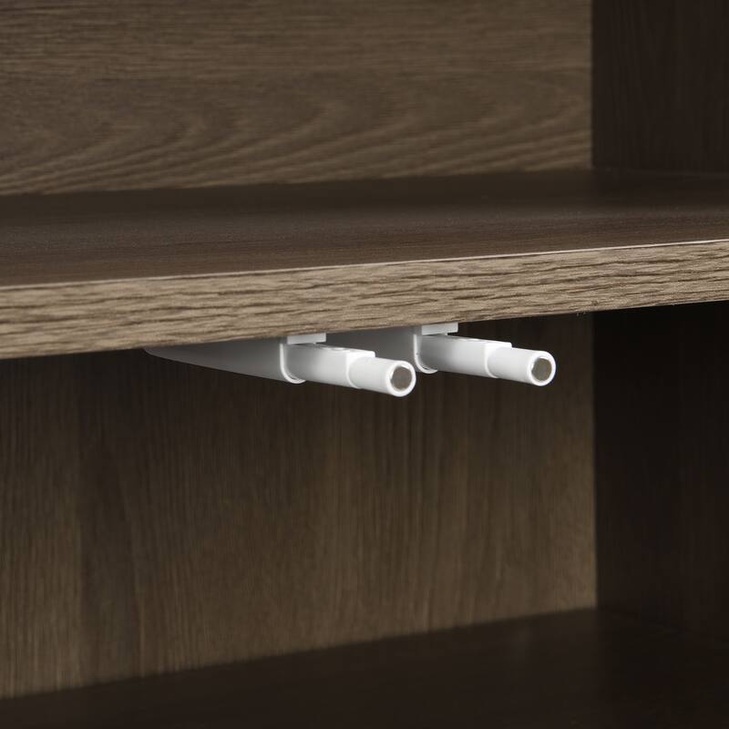 2-in-1 Shoe Cabinets with Padded Seat, Multi-Functional Shoe Storage Bench, Entryway Bench with Hook, Doors & Adjustable Shelves