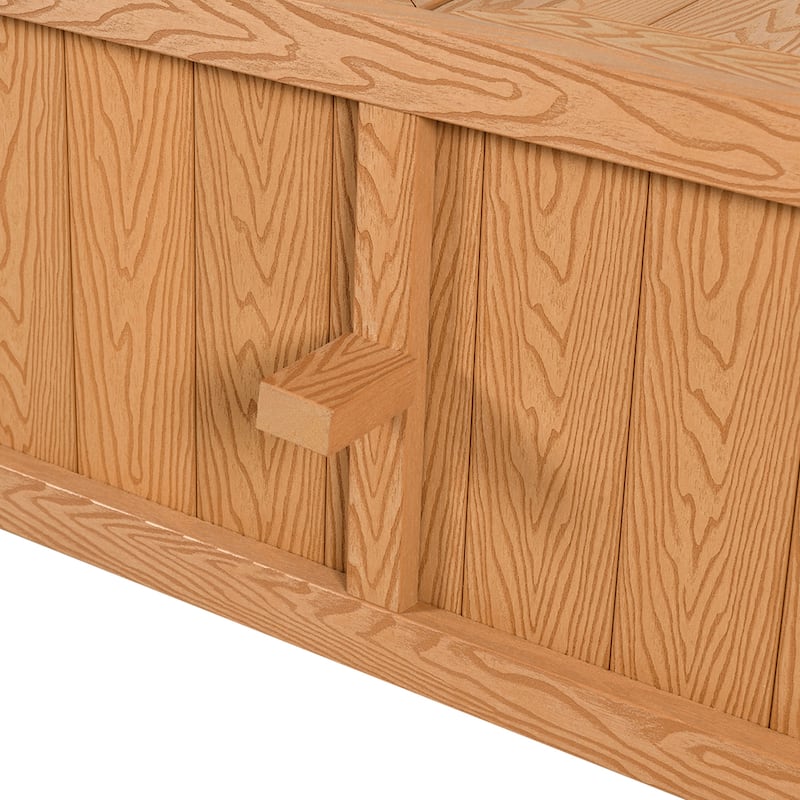 Moasis 44" Outdoor Sideboard Patio Console Table with Storage Cabinet and Shelves