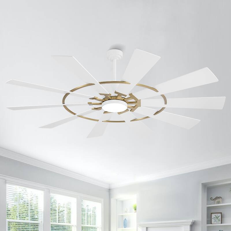 MLiAN Ceiling Fan with Lights Remote Control 6-Speed DC