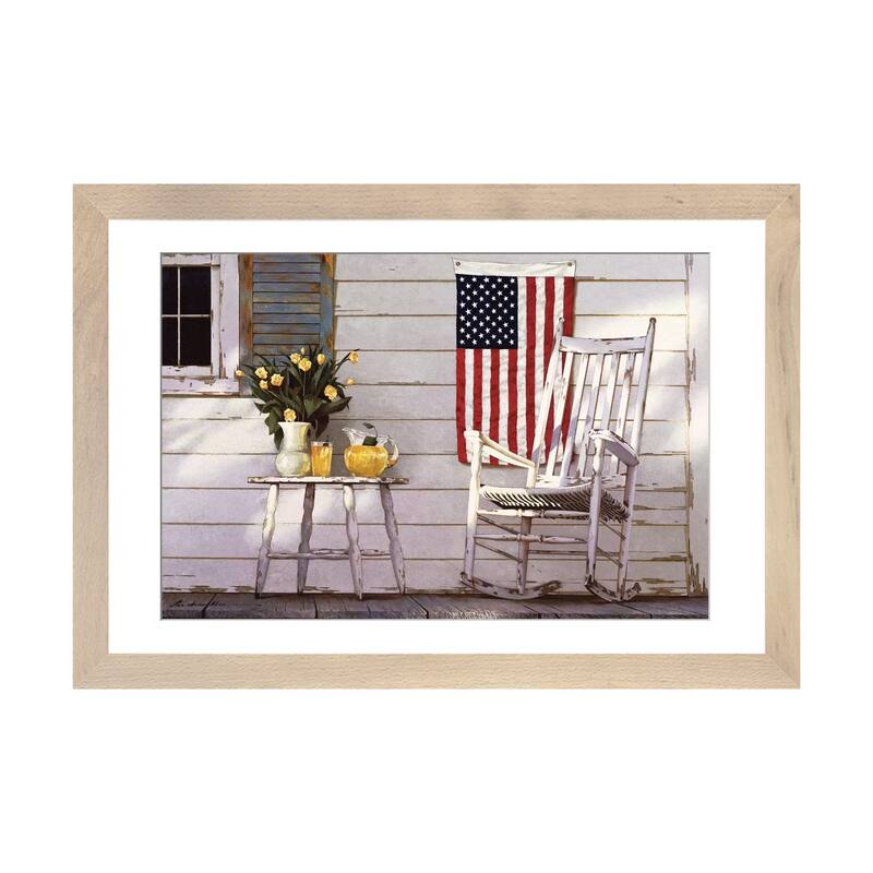 iCanvas "Fourth Of July" by Zhen-Huan Lu - Natural - 24x32x1