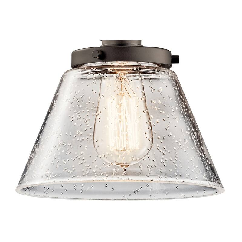 Kichler Avery Single Light 8" Wide Mini Pendant with Tapered Clear