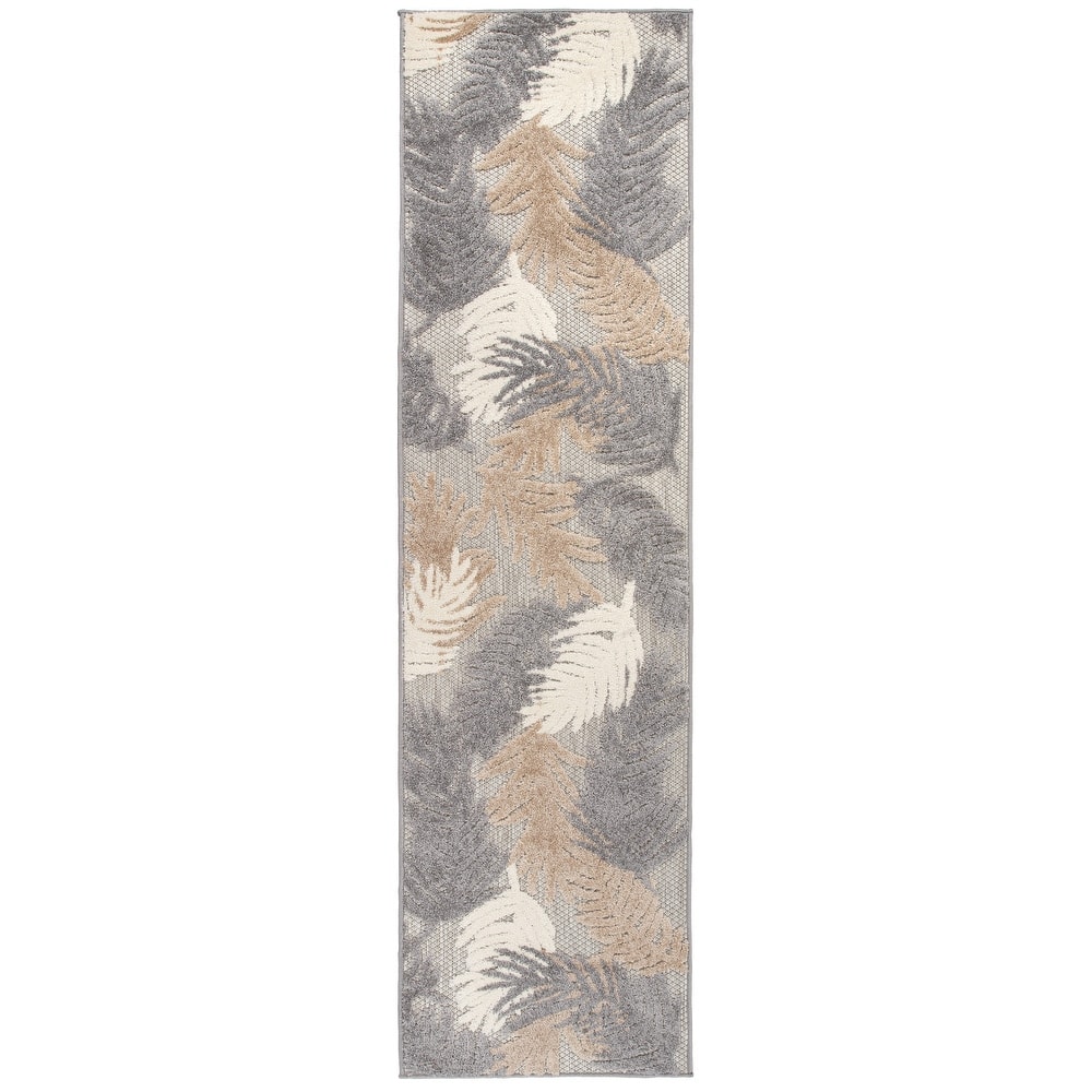 World Rug Gallery Tropical Floral Modern Indoor/Outdoor Area Rug