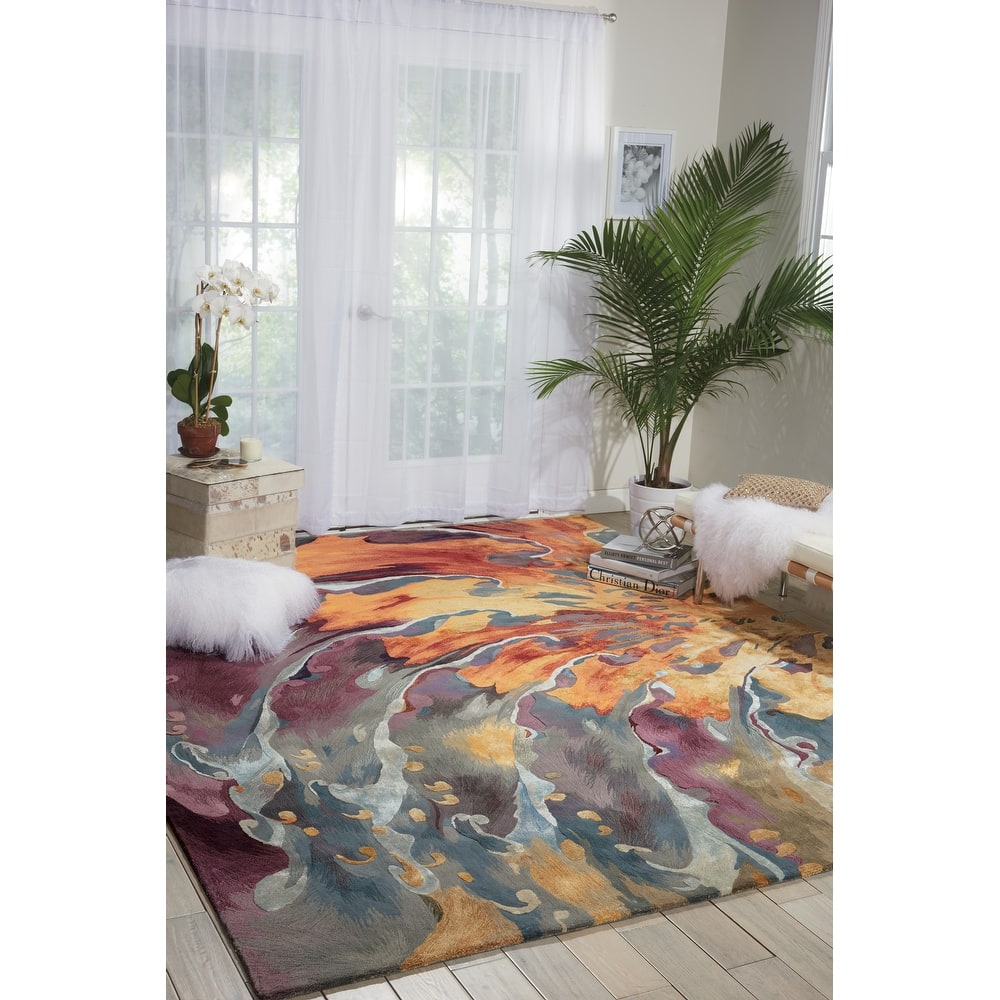 Nourison Prismatic Hand-tufted Abstract Area Rug