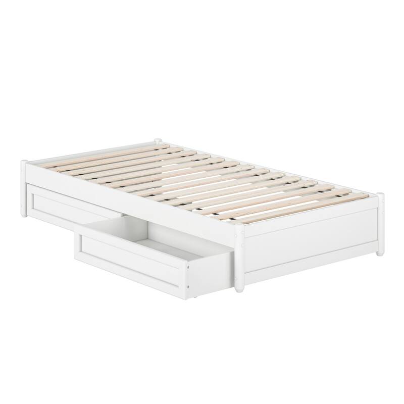 Barcelona Panel Platform Bed with Storage Drawers