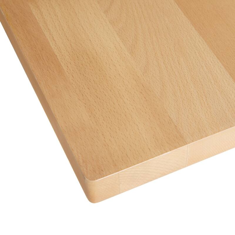 Commercial Solid Wood Tabletop with Support Bars for Indoor Use