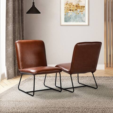 Orosia Comfy Side Chair with Metal Base