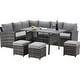 preview thumbnail 75 of 84, AECOJOY 7 Pieces Patio Furniture Set Outdoor Sectional Sofa Rattan Conversation Set