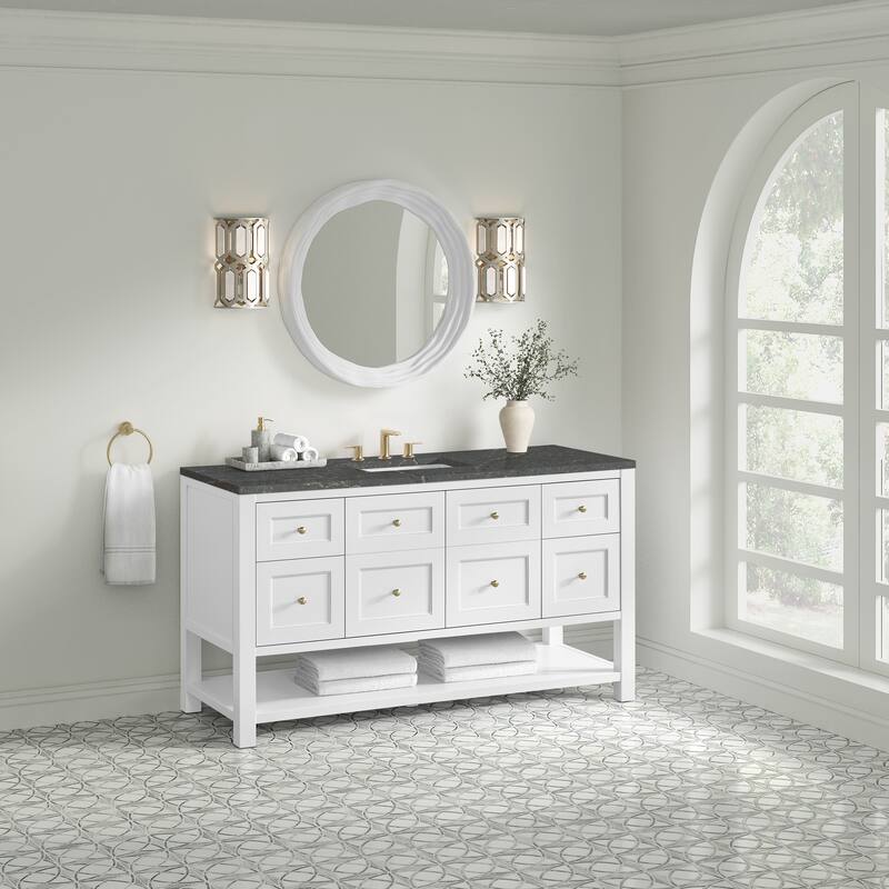 Breckenridge 60" Single Vanity, Bright White - 60S