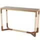 preview thumbnail 2 of 3, Brown Wooden Console Table with Rope Wrapped Frame