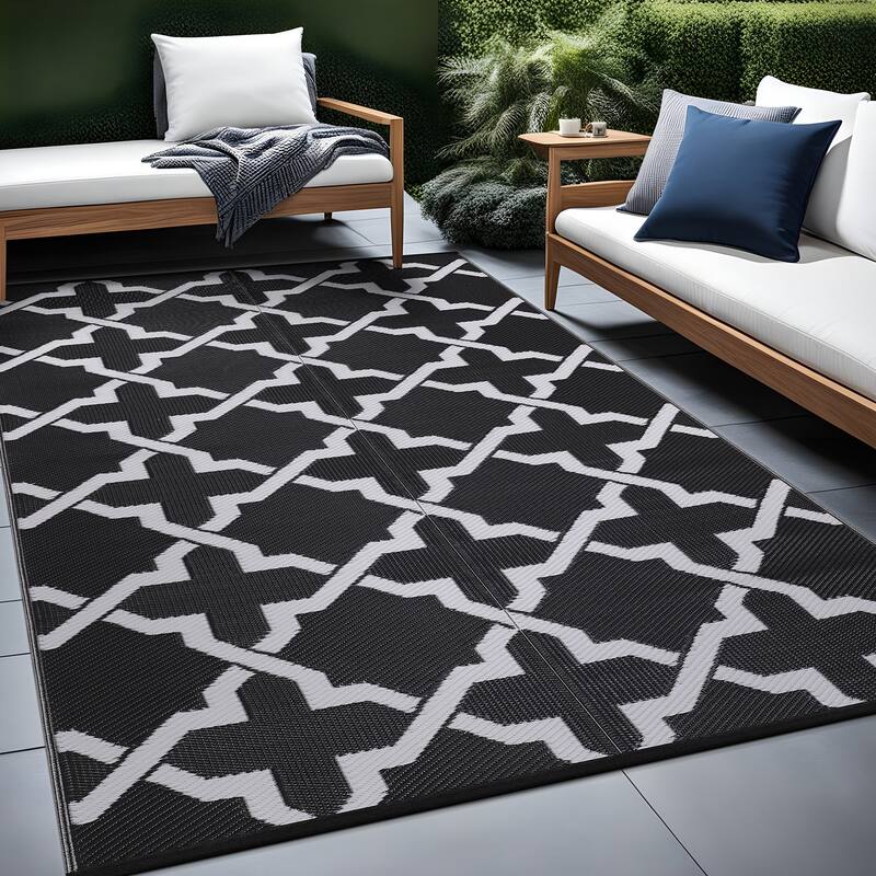 Beverly Rug Reversible Trellis Pattern Indoor/ Outdoor Area Rug