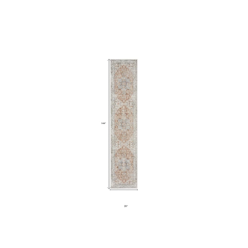 Seqi Power Loomed Low Pile Area Rug By HomeRoots - 144' X '26' X '0.25