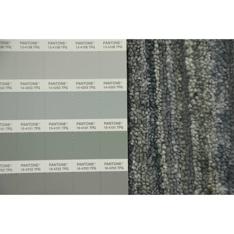Hand Knotted Oriental Viscose Silk Carpet Tribal Animal Pictorial Greys & Charcoal Gabbeh Area Rug - 9' 10'' X 7' 11''