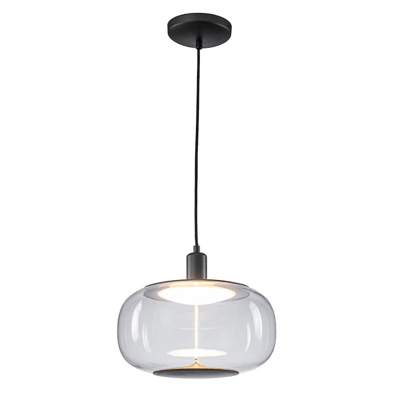 1 Light Clear Plastic Linear Magnetic LED Strip Pendant Lighting