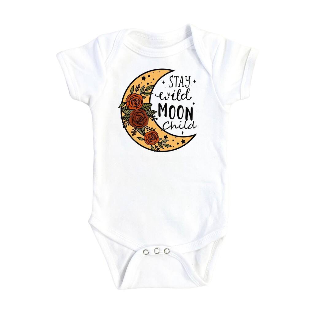 Moon Child - Baby Boy Girl Clothes Infant Bodysuit Funny Cute Newborn