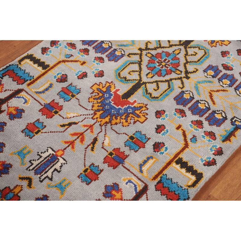 All-Over Ziegler Oriental Accent Rug Hand-Knotted Wool Carpet - 2'9" X 5'0"