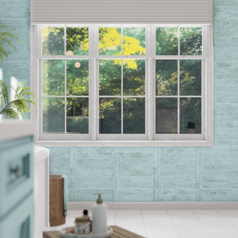 Merola Tile Habanera Decor Azul 11-7/8" x 35-1/2" Fluted Ceramic Wall Tile