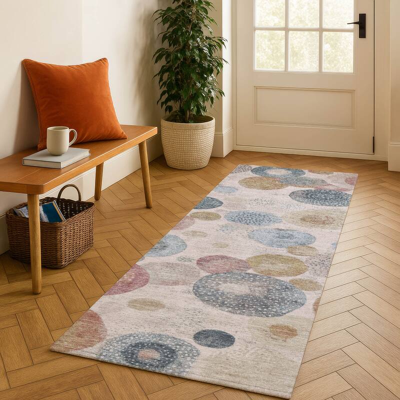 Premium Washable Super Soft Mayfield Rug - Blush - 2'3" x 7'6"