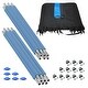 preview thumbnail 1 of 4, Machrus Upper Bounce Trampoline Top Ring Enclosure Set including Net, 6 Poles, Caps & Foam Sleeves - Fits 12ft Round Trampoline