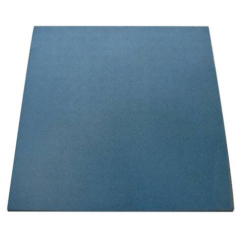 Rubber-Cal "Eco-Sport" 3/4-inch Interlocking Rubber Tiles - 3/4 in x 20 in x 20 in - 20 Pack, 56 Sqr/Ft - Light Blue - 20 x 20