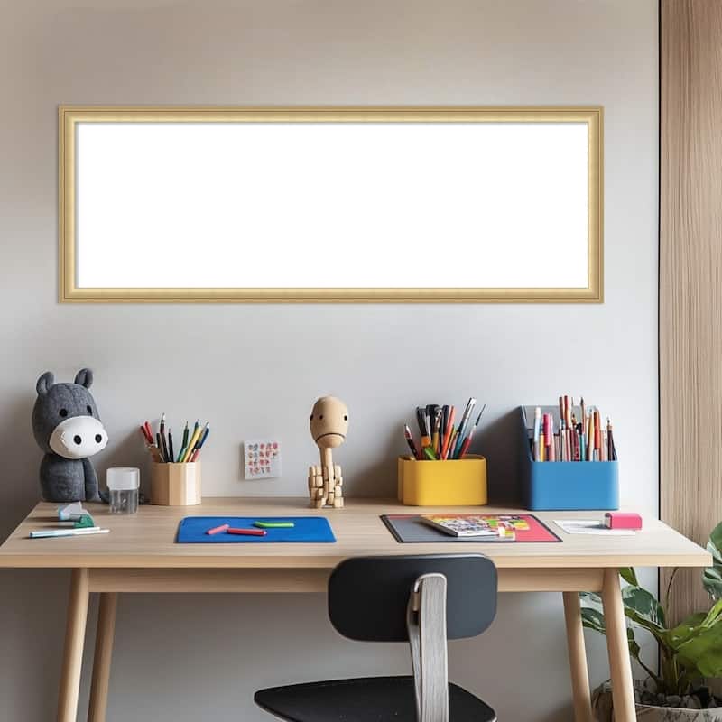Amanti Art Florence Gold Framed Dry Erase Magnetic Board